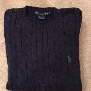 Ralph Lauren Navy Blue Youth Sweater Large